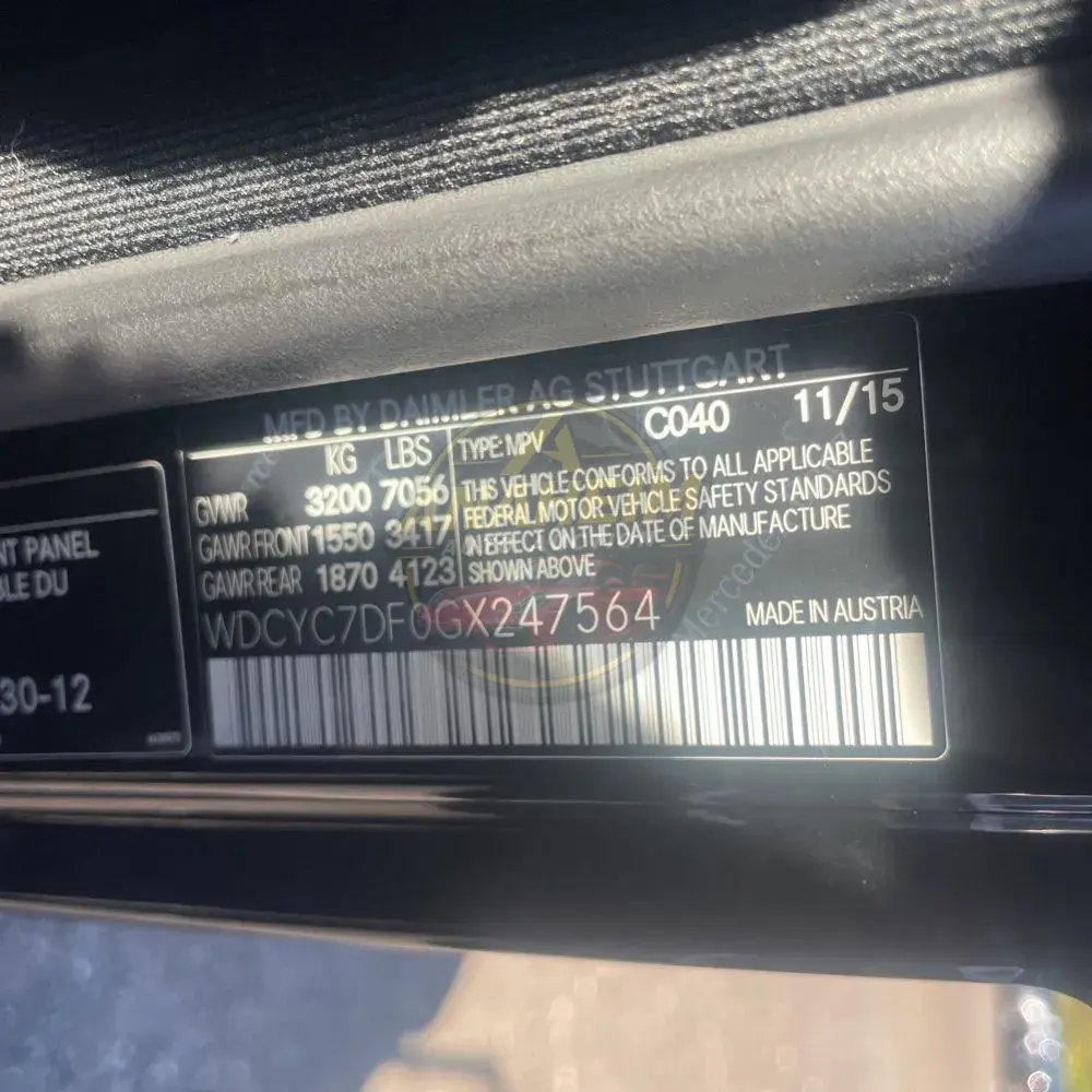 2016 Mercedes-Benz G-Class AMG G63 4D SUV