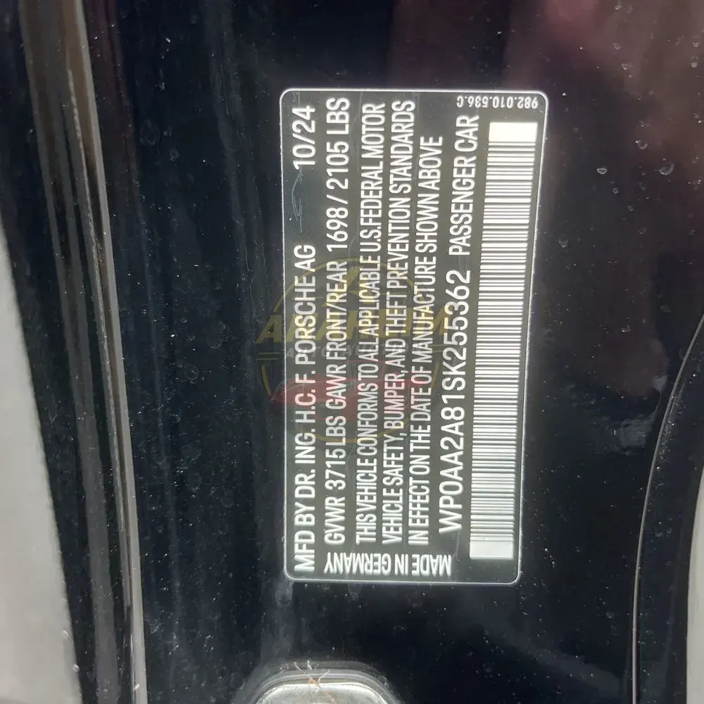 2025 Porsche 718 Cayman Style Ed
