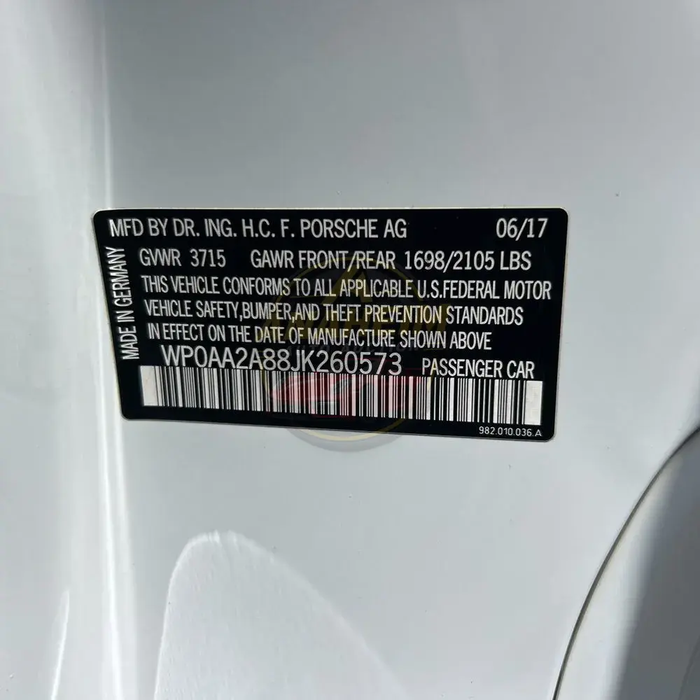 2018 Porsche 718 Cayman Base