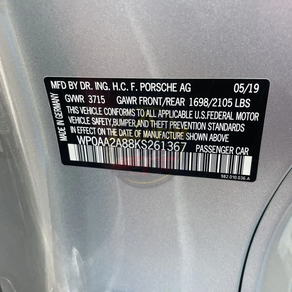 2019 Porsche 718 Cayman Base