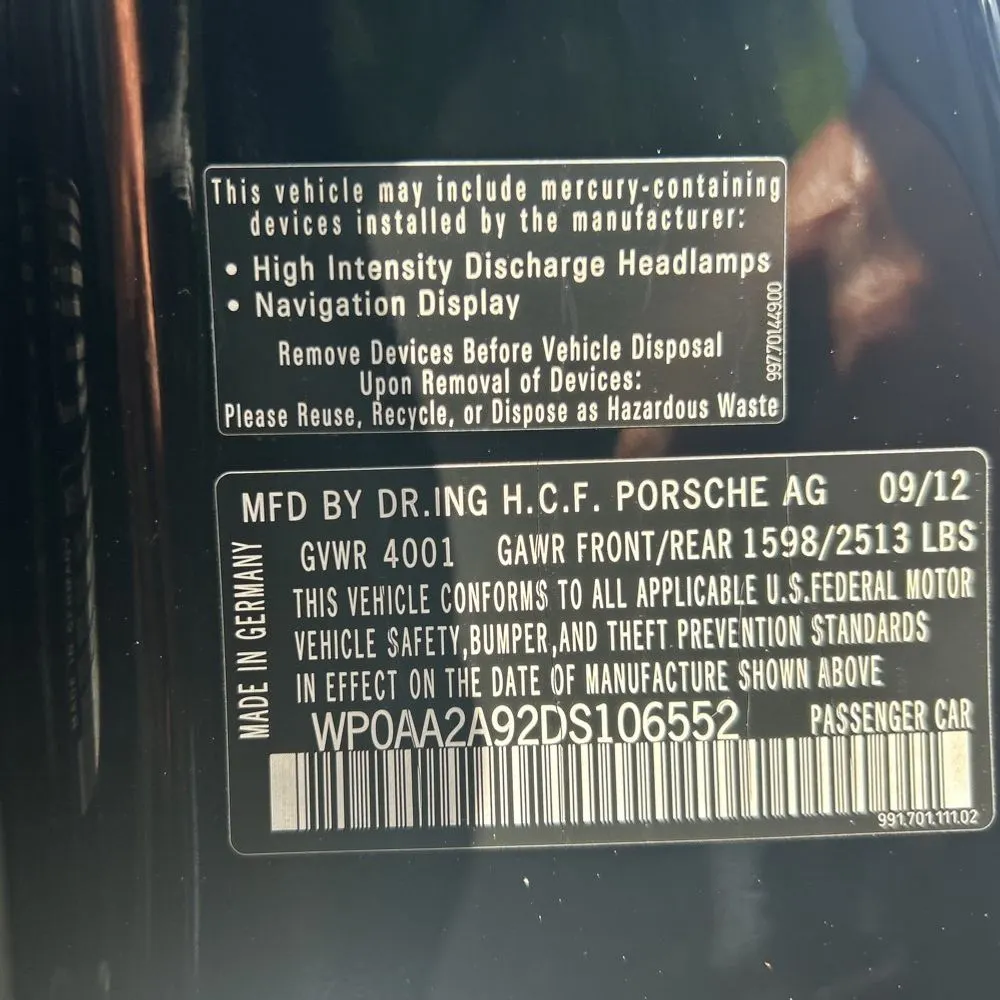 2013 Porsche 911 Carrera