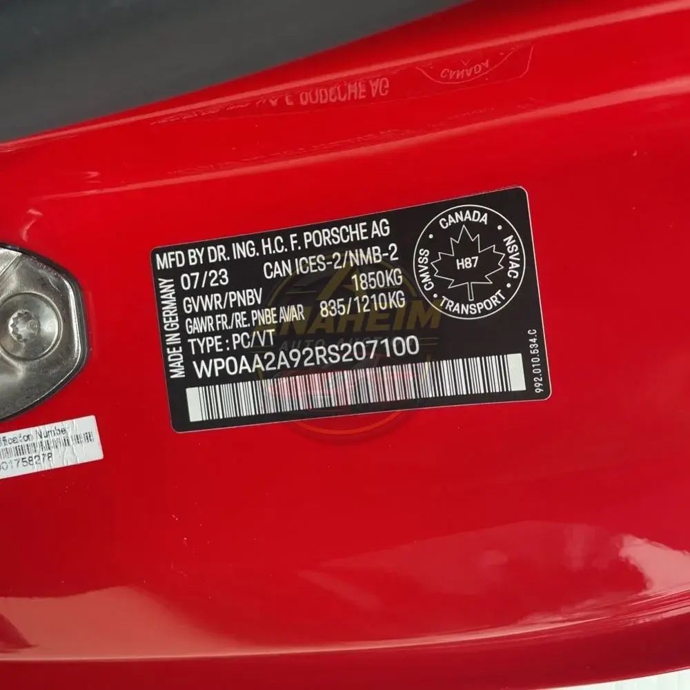 2024 Porsche 911 Carrera T