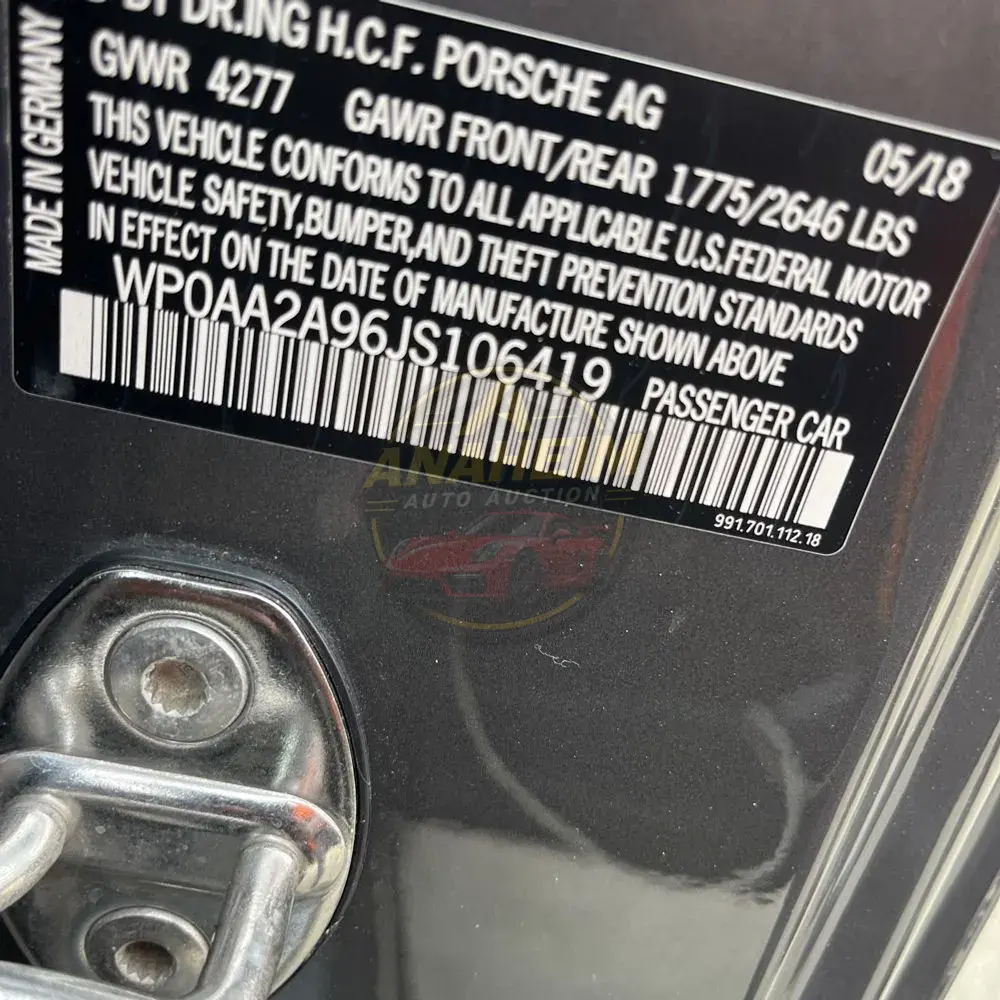2018 Porsche 911 Carrera 4