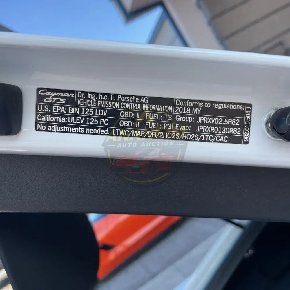 2018 Porsche 718 Cayman GTS