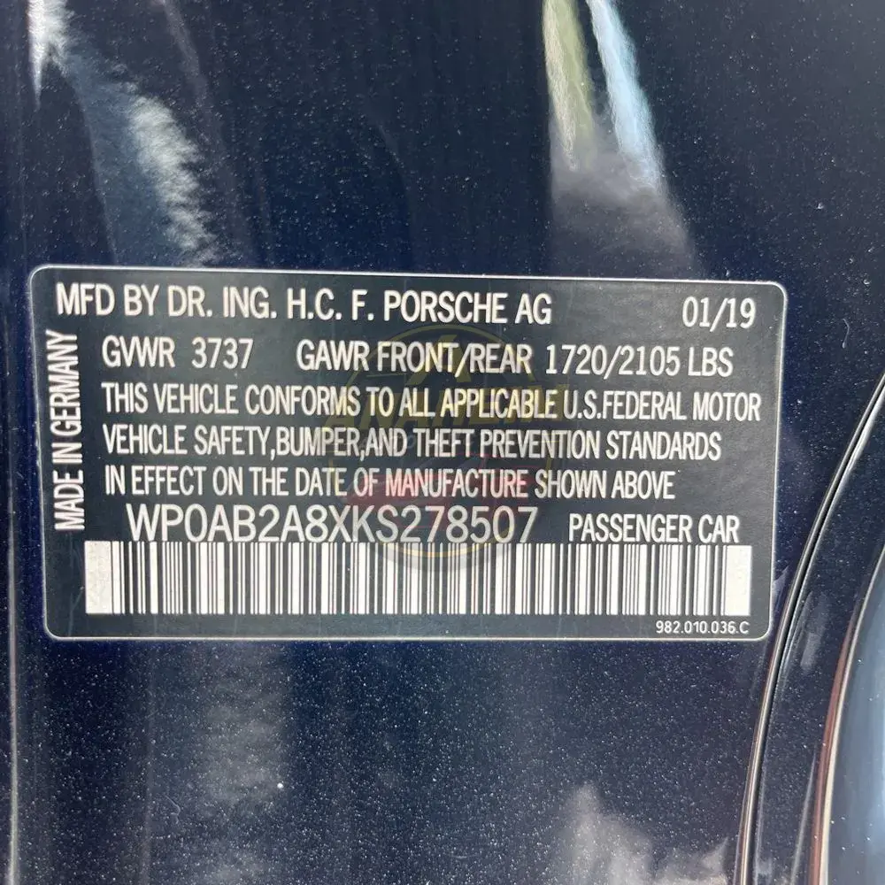 2019 Porsche 718 Cayman S