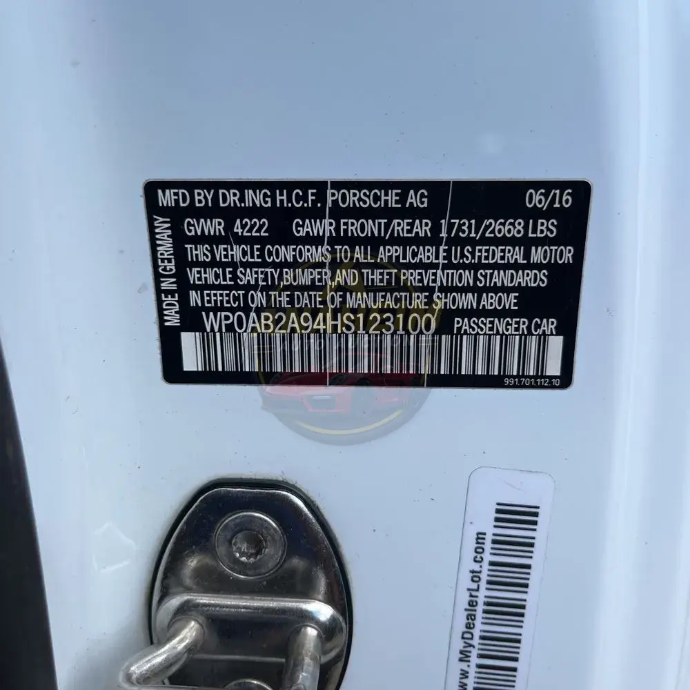 2017 Porsche 911 Carrera 2 S