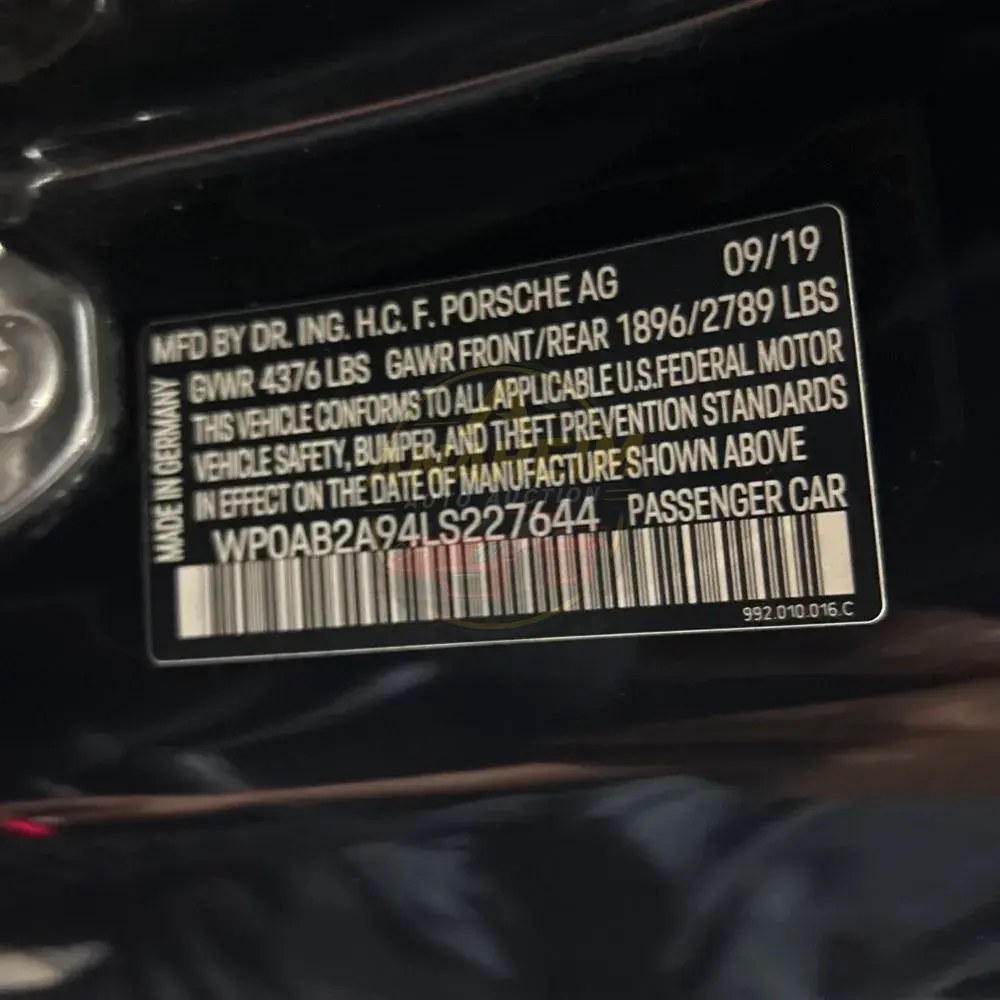 2020 Porsche 911 Carrera S