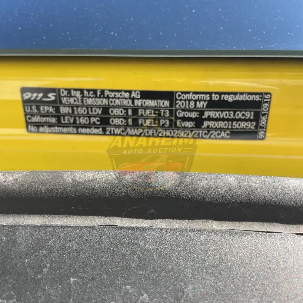 2018 Porsche 911 Carrera 4S