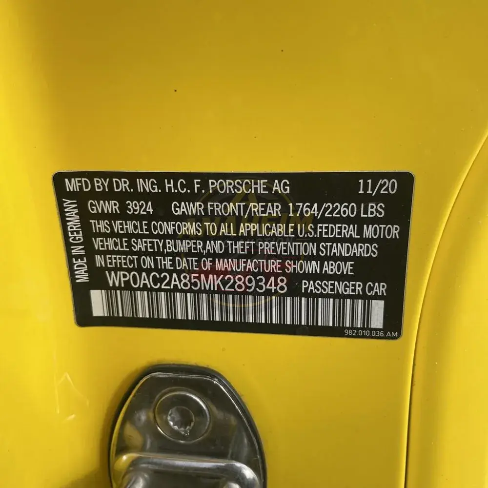 2021 Porsche 718 Cayman GT4