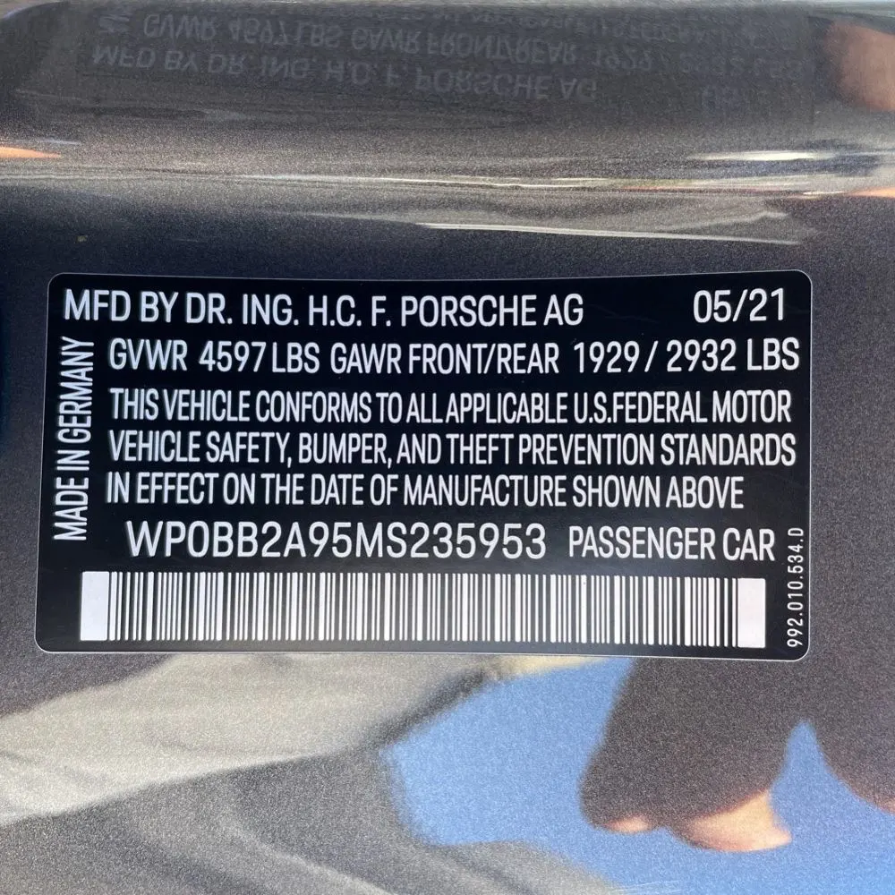 2021 Porsche 911 Targa 4S