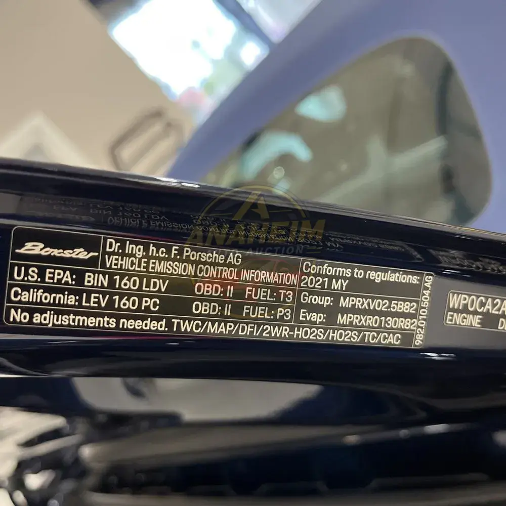 2021 Porsche 718 Boxster Base