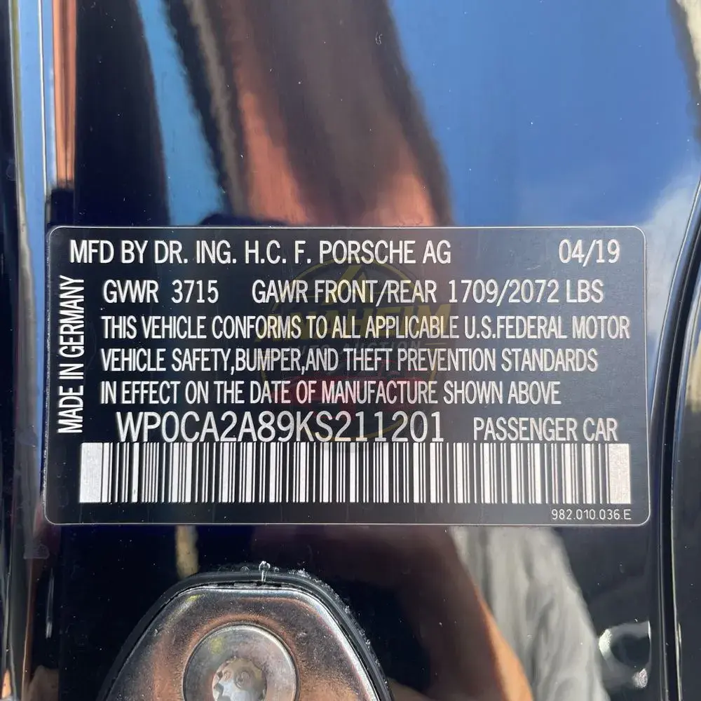 2019 Porsche 718 Boxster Base