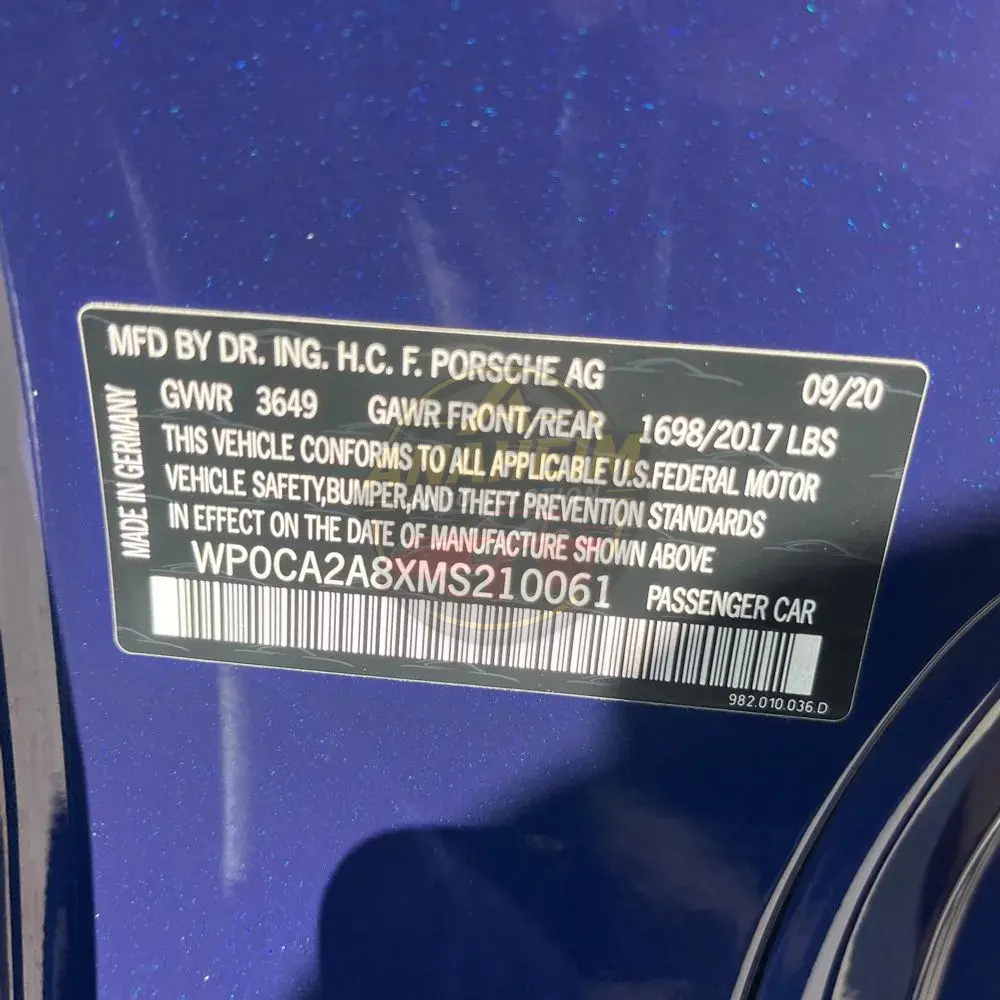 2021 Porsche 718 Boxster Base