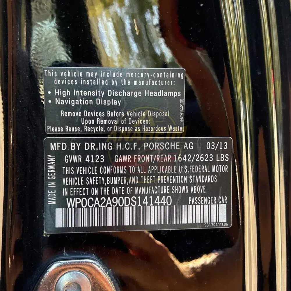 2013 Porsche 911 Carrera