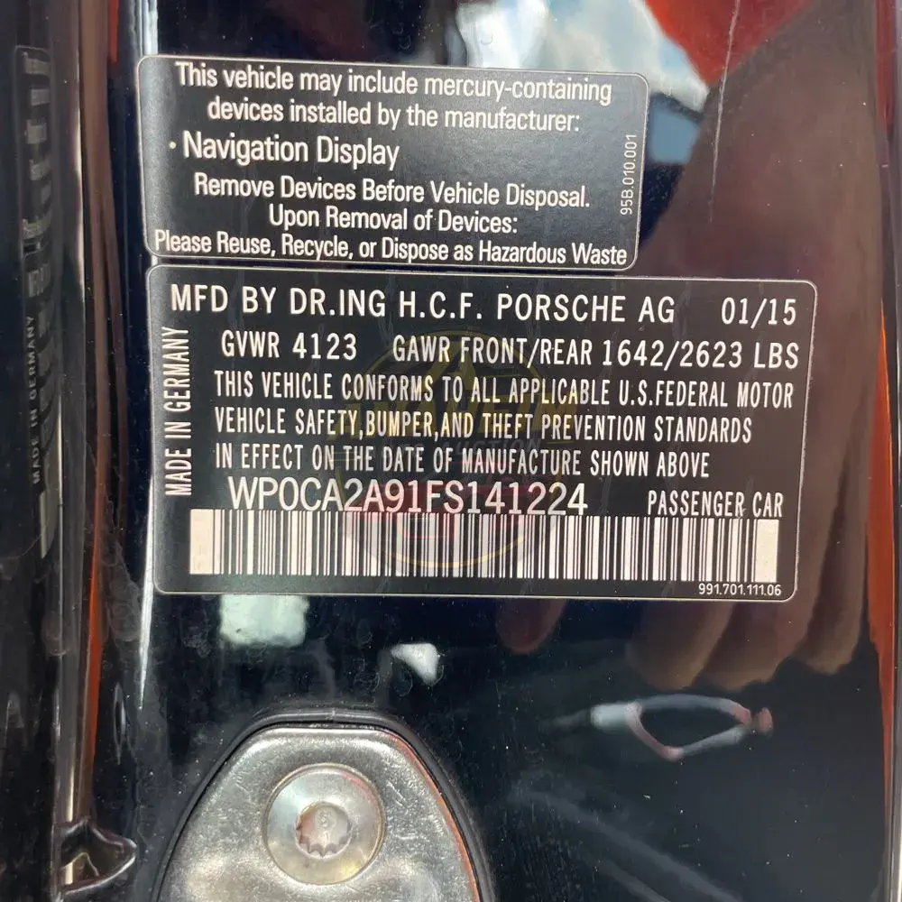 2015 Porsche 911 Carrera