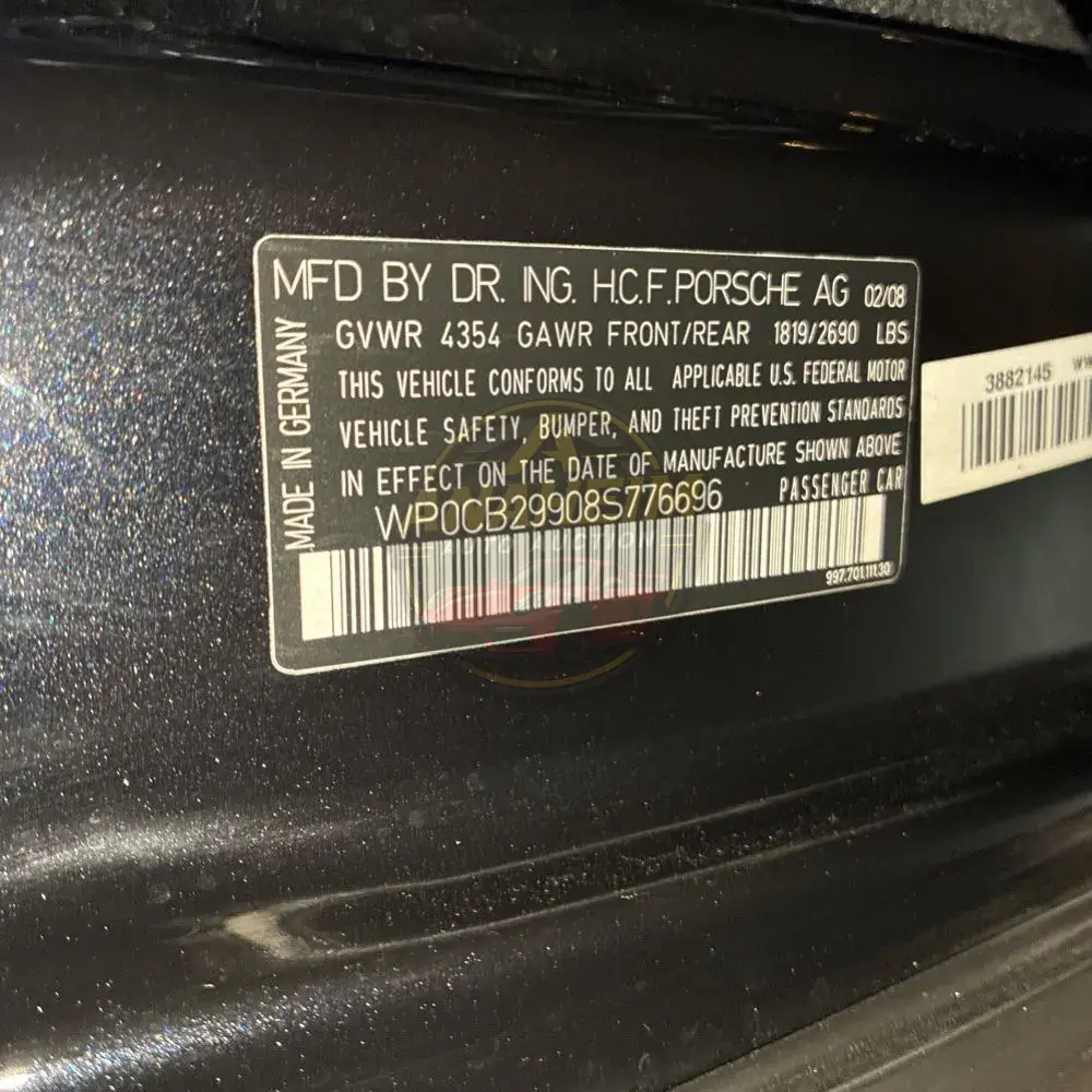 2008 Porsche 911 Carrera 4S