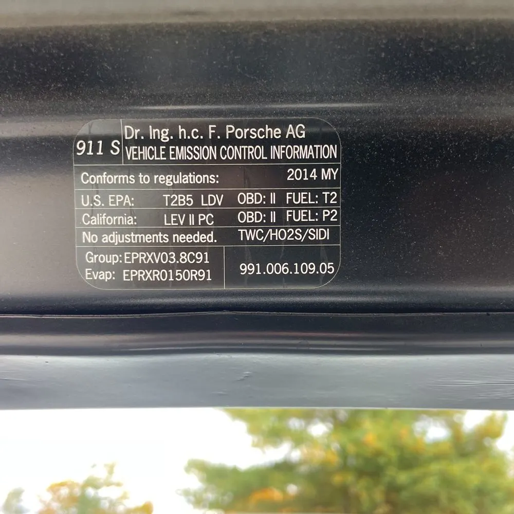 2014 Porsche 911 Carrera 2 S