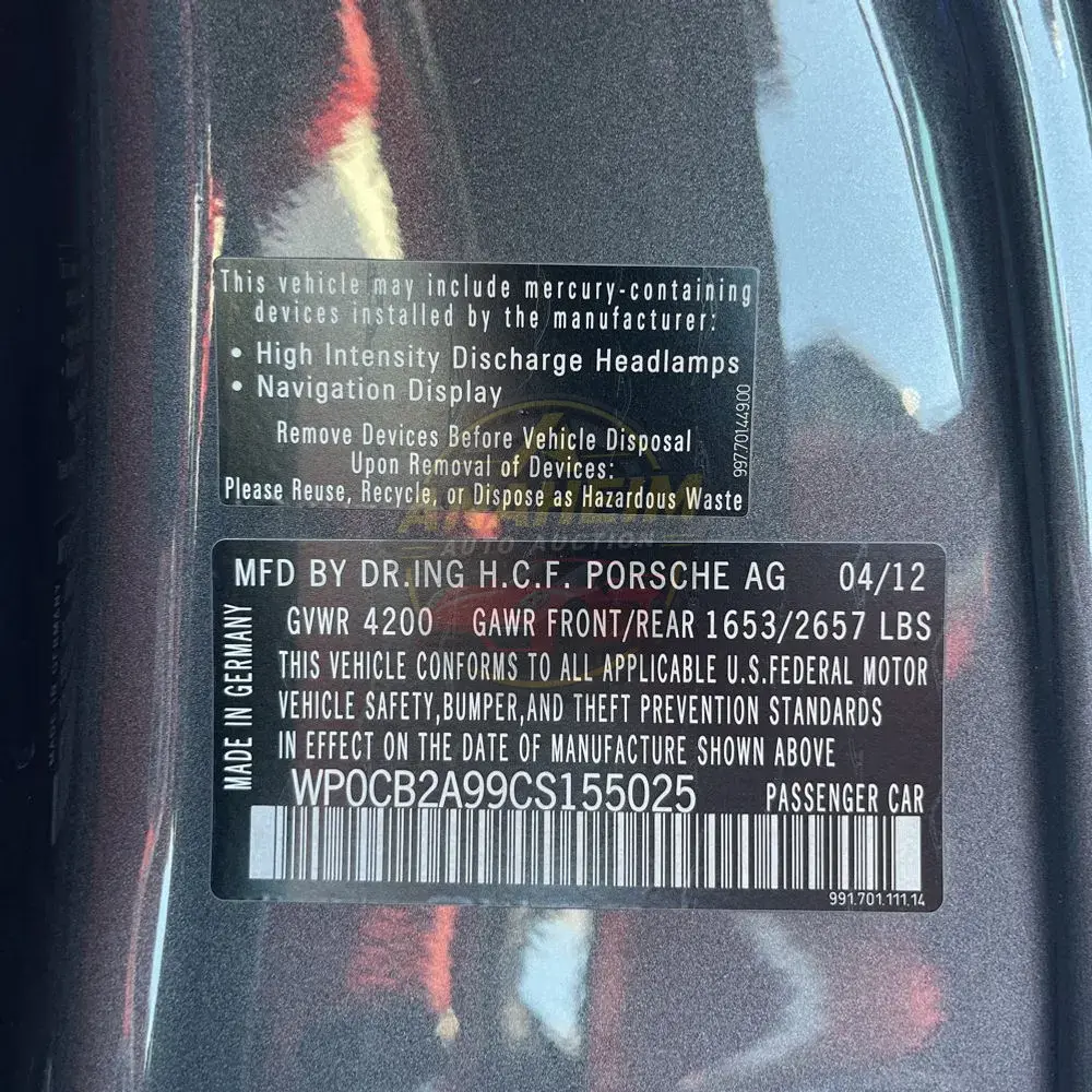 2012 Porsche 911 Carrera S