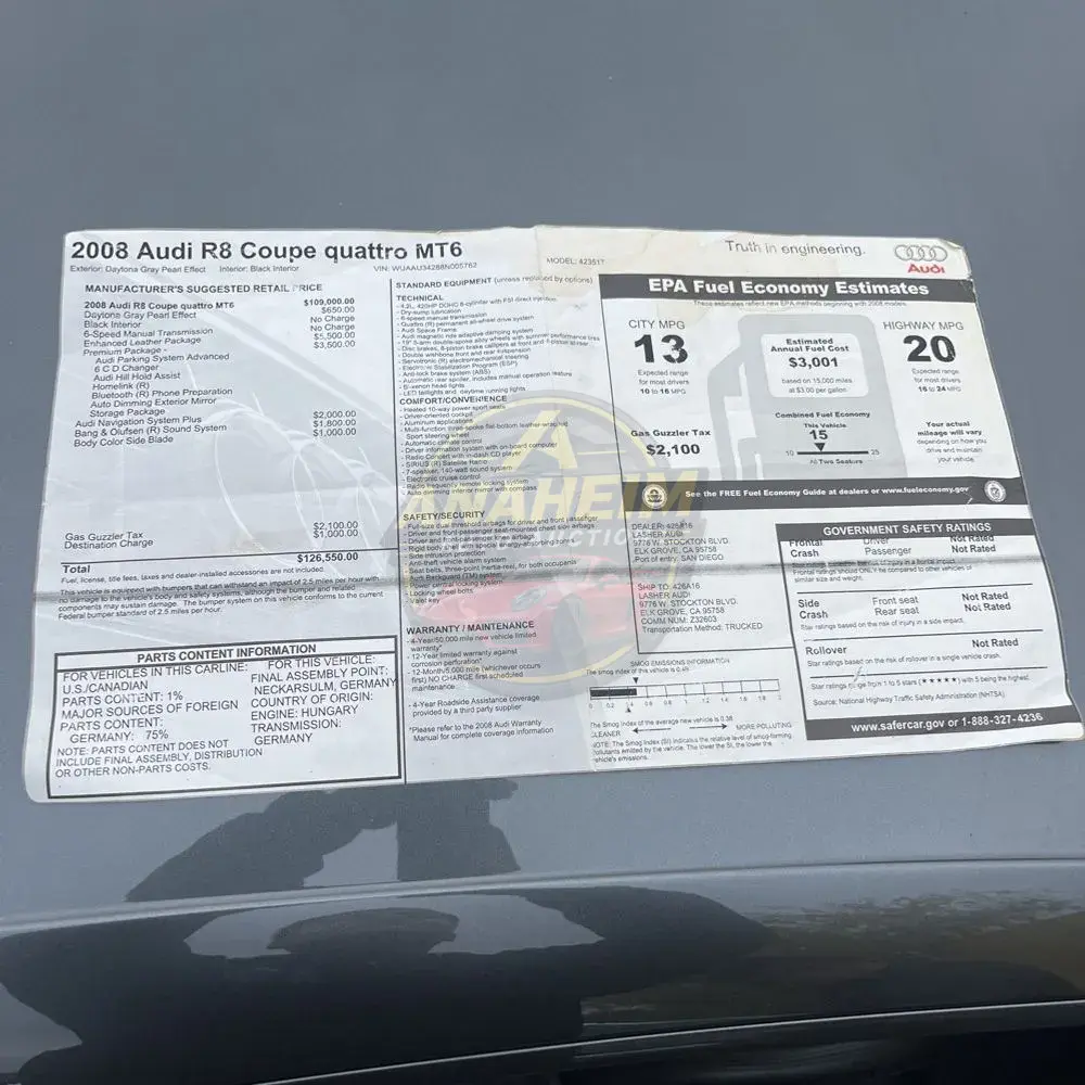 2008 Audi R8