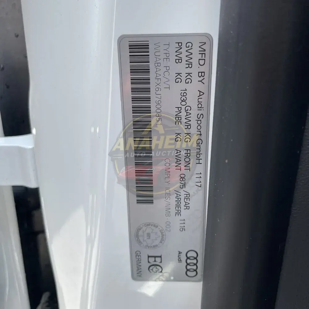 2018 Audi R8 V10 RWD