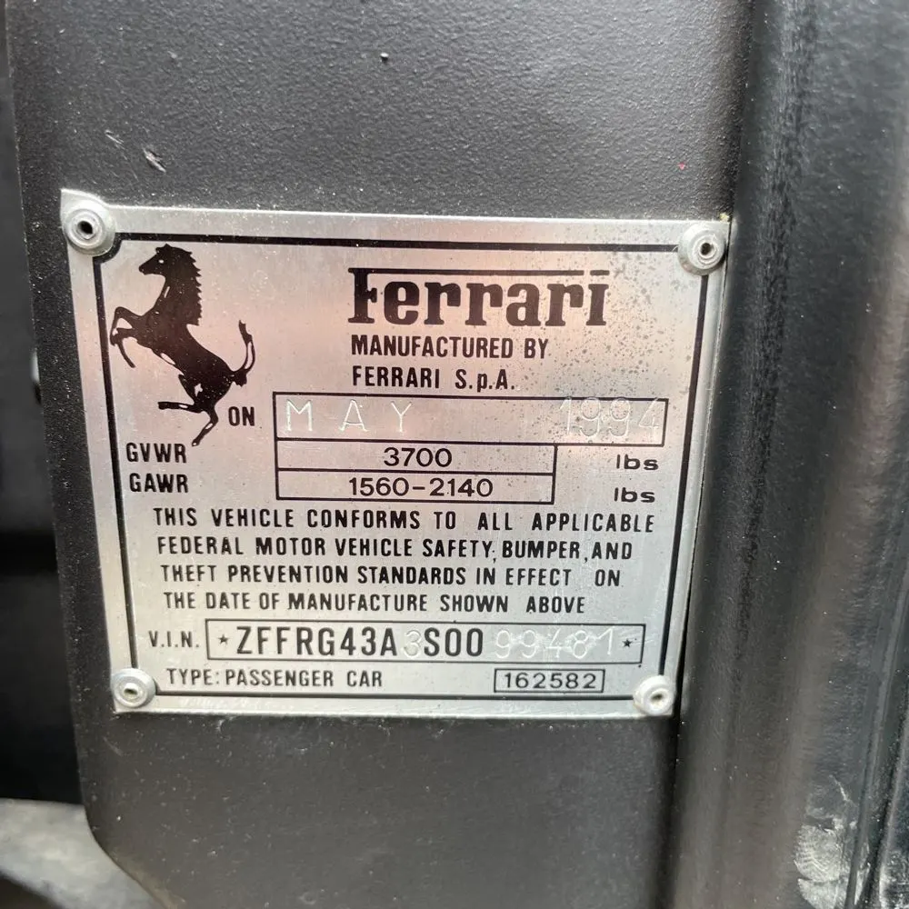 1995 Ferrari Spyder NA