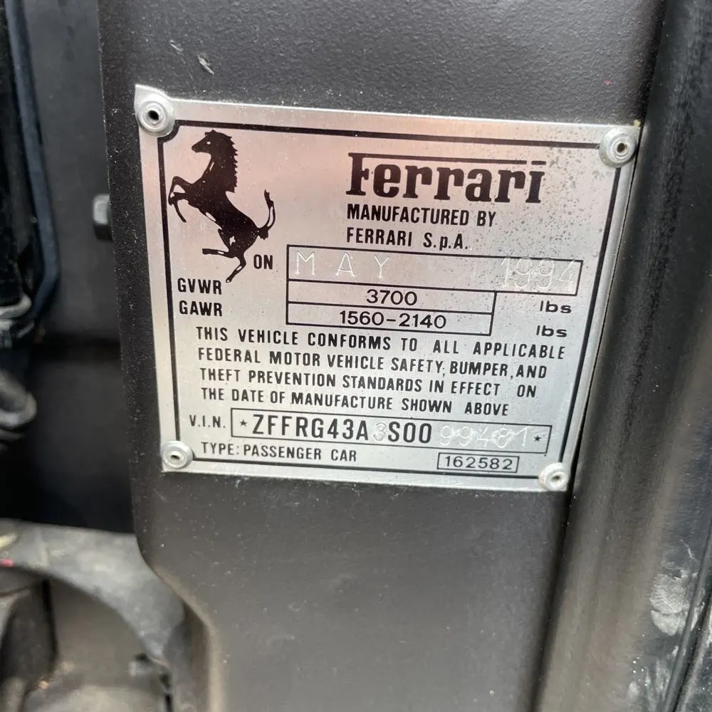 1995 Ferrari Spyder NA
