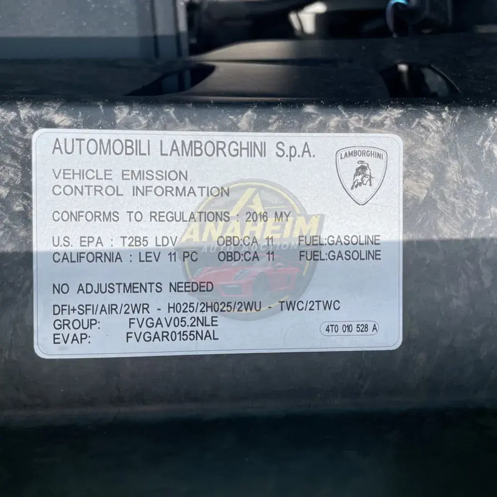 2016 Lamborghini Huracan LP 580-2