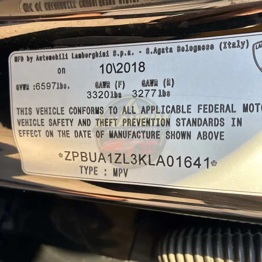 2019 Lamborghini Urus Base